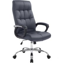 Sedia da ufficio Poseidon in similpelle grigio