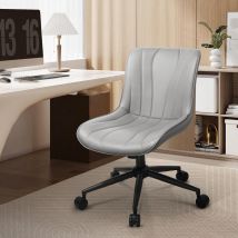 Sedia da Studio in Casa - bigzzia Sedia da ufficio con ruote - Sedia Girevole - egolabile in Altezza - Sedia sgabello - per Studio, Camera da Letto