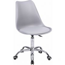 Sedia da ufficio regolabile in altezza anne grigio