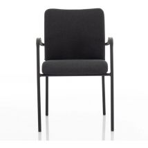 Nice House - Sedia da ufficio Sow con braccioli - Tessuto Nero