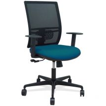 P&c - Yunquera sedia sincro nero rete bali petrolio verde bracciolo regolabile
