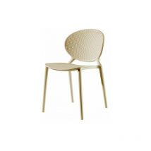 Casa Collection - Set 4 Sedie Demetra in Polipropilene 57x47cm-H79cm Tortora