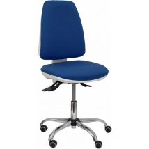 Piqueras Y Crespo - Sedia Elche bianco asincro bali blu navy parquet rotelle