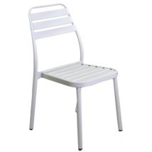Sedia impilabile in Alluminio Bianco mod. Las Vegas