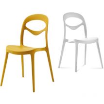 Zstyle - Sedia ForYou Bianco sedia seduta per esterno interno impilabile originale Domitalia bianca bar ristorante pub hotel