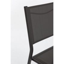 Sedia da giardino in alluminio (6 Pezzi) - hilde - Colore: Antracite
