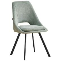 Veriaffari.it - Sedia con cuscino imbottito tessuto verde Blauss