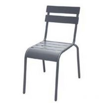 Vette - sedia in acciaio modello londra colore antracite - CM.56,5X45,5X81H.