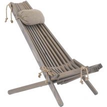 Sedia in legno EcoChair (cuscino in omaggio) Pino Grigio