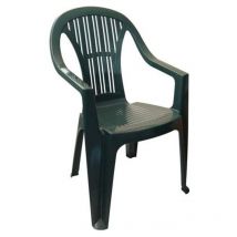 Sedia in Resina Monoblocco Impilabile Ralik Verde Alta Art. 24V