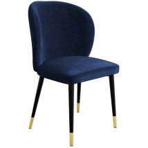 Mobilier1 - Sedia Jackson 104, Nero + Magic Velvet 2216, 87x50x59cm, Arazzo, Metallico