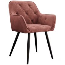 Sedia Jackson 115, Nero + Magic Velvet 2258, 86x64x61cm, Arazzo, Metallico, Truciolare laminato