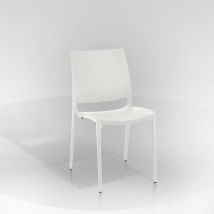 Bissolo Casa - sedia mod. luna in polipropilene bianco