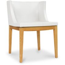 Privatefloor - Sedia da Pranzo di Design - Gambe Trasparenti - Mila