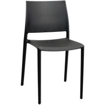 Sedia Milano Polipropilene Ristorante Bar Nero