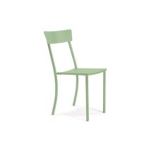 Sedia Mogan Verde Lime – Metallo Zincato – 50x41x88 cm – Altezza Seduta 45 cm – Vermobil