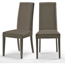 Sedia Nice Marrone elephant sedile ecopelle legno similpelle cucina sala da pranzo design moderna albergo ristorante