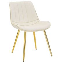 Sedia Crema Dorato Set 2 pz cm 51X59X79 - parisrema gold - Colore: Crema