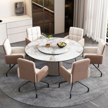 Okwish - Sedia da pranzo in velluto, Sedie in colori assortiti, Set di 6, Poltrona, Sedia da bar, Soggiorno, Camera da letto, Sedia girevole, Sedia