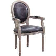 Sedia poltrona da interno in legno ecopelle velluto tessuto con seduta e schienale imbottiti Provenza - White - Tessuto
