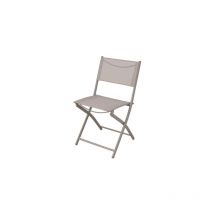 Vette - Sedia poltrona pieghevole grigia en fer et textile'ne cm.51x46x81h par jument jardin piscine