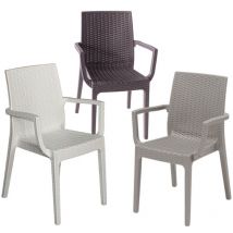 Vacchetti Giuseppe 6800000000 Poltrona Plastica Stampata Dafne, Bianca