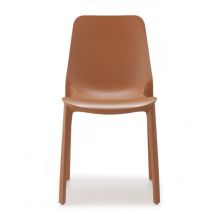 Scab - Sedia Ginevra Terracotta In Tecnopolimero Rinforzato Con Fibra Di Vetro - Altezza Seduta 47 Cm - Uso Interno/esterno - Impilabile Fino A 8 