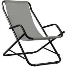 Sedia a sdraio in acciaio basculante swing