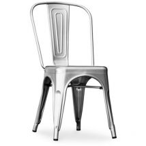 Sedia da pranzo - Design industriale - Acciaio - Nuova edizione - Stylix