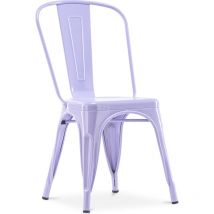 Sedia da pranzo - Design industriale - Acciaio - Nuova edizione - Stylix