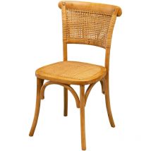 Biscottini - Sedia Thonet 88x50x45 cm Sedie cucina legno di frassino Sedie sala pranzo legno con finitura naturale Sedia cucina seduta Rattan