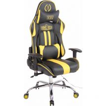 CLP - Sedia Ufficio Massaggiante Limit xm In Similpelle Nero/giallo