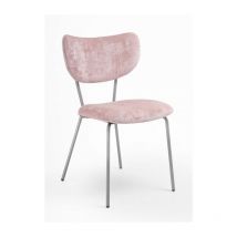 Bellelli Design - Sedia velluto imbottita Design Moderno qualità Made In Italy - Telaio Metallo grigio velluto pregiato 5 colori - suri colore