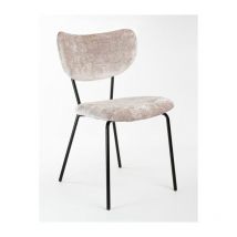 Bellelli Design - Sedia velluto imbottita Design Moderno qualità Made In Italy - Telaio Metallo nero velluto pregiato 5 colori - suri Colore Velluto