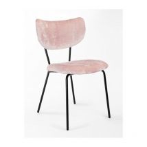 Bellelli Design - Sedia velluto imbottita Design Moderno qualità Made In Italy - Telaio Metallo nero velluto pregiato 5 colori - suri Colore Velluto