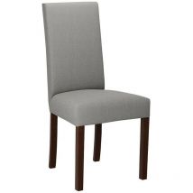 Mobilier1 - Sedia Victorville 160, Noce, 97x45x41cm, Arazzo, Di legno, Legno, Mobile già assemblato
