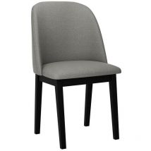 Sedia Victorville 332, Nero, 82x45x45cm, Arazzo, Di legno
