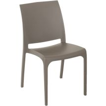 Bica - Sedia Volga Taupe 54x46xh80cm Impilabile