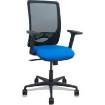 Piqueras Y Crespo - Sedia Zulema synchro maglia nera sedile bali blu 2D braccioli rotelle 65 mm