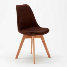 Ahd Amazing Home Design - sedie con cuscino tessuto design scandinavo Goblet per cucina e bar nordica plus Colore: Marrone
