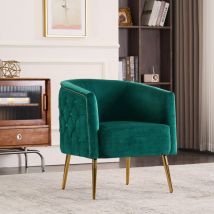 Redom - Sedie con gambe in metallo in evidenza. Divani comodi. Sedia da lettura. Il soggiorno e la camera da letto sono molto adatti (verde scuro)