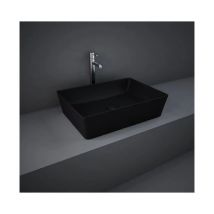 Lavabo rettangolare Rak Ceramics Feeling Nero Matt