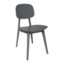 Set di 4 Sedie Fashion Commerce in polipropilene grigio - Grigio