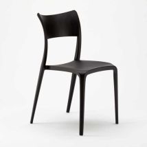 Ahd Amazing Home Design - Sedie In Polipropilene Per Cucina Bar Ristorante e Giardino Parisienne Colore: Nero