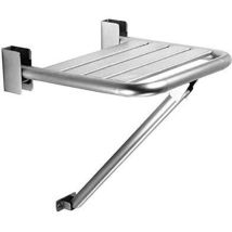 Nofer - Sedile doccia a parete supporto sedia per disabili inox satinato 15046.S