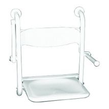 Goman - Sedile doccia ribaltabile con braccioli inox