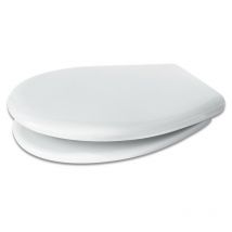 Inbagno - Sedile wc compatibile Pozzi Ginori serie Piemontesina in termoindurente bianco