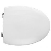 Sedile wc per cesame vaso zortea forma 4 bianco - cerniere a passanti