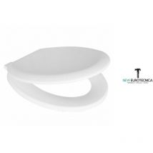 Carrara&matta - Sedile wc universale in legno pro-seat termoindurente bianco - tavoletta wc