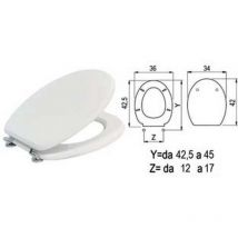 Sedile wc universale laccato bianco